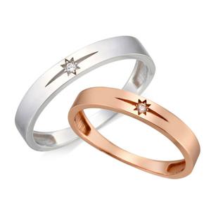 라디오사 18K 커플링 G18D-5915RO / 남녀한쌍 커플반지