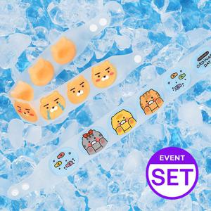 [패밀리팩/6개 SET] 카카오프렌즈 아이스 와이드 넥쿨러 쿨링 넥밴드