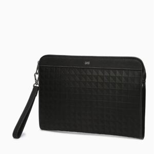 [닥스] 블랙 그리드패턴 소가죽클러치 DBBA5F269BK