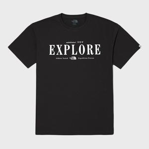 [노스페이스 화이트라벨]익스플로어 반팔 라운드티 NT7UQ06J_BLK