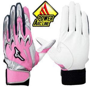 [미즈노]미즈노 야구 파워 아크 배팅장갑 [핑실] 1EJEA55364PS D