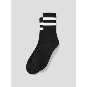 (2956KTWY65) [에잇세컨즈] 파일바닥 스트라이프 양말  블랙