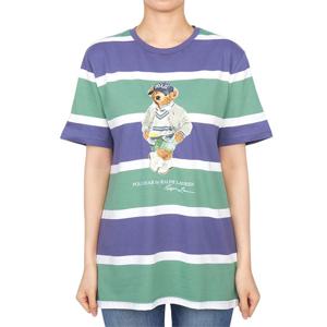 폴로랄프로렌키즈 베어 스트라이프 반팔티셔츠 323971435001