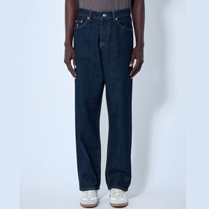 25 FW 스투시 Big Ol 빅 올 탑스티칭 미드라이즈 데님 진 블루 116599T 0737