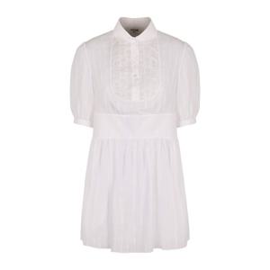 셀린느 라운드 칼라 버튼 패스너 코튼 셔츠 원피스 RR04A384J 0