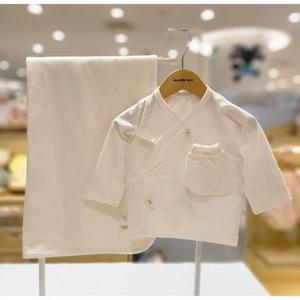 [오가닉맘] 유아 스네키 배내저고리 손싸개 속싸보 3종세트 (MKFNBE01S)