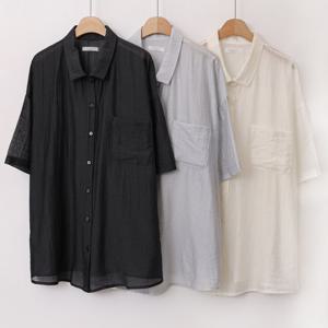 나야홍 / 빅사이즈카라셔츠 U691L506 데이즈빅포켓썸머남방 LY