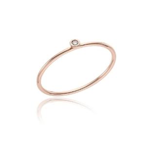 [로이드] White 베젤 스키니 14K 반지 LRF22157D