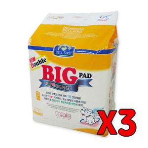 3개 벨버드 더블 빅 패드 20매 / 배변패드 강아지배변패드 애견패드