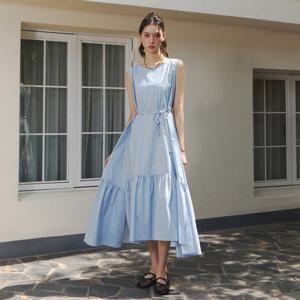 [25 S S] 잇미샤 슬리브리스 벨티드 롱원피스 ITP7ZOP870