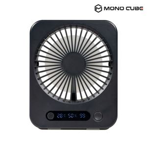 모노큐브 사각 온습도계 초슬림 미니 테이블팬 TS-tableHT01-M 3단풍량 슬림팬