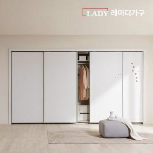 레이디가구 매튜 E0 베이직 안방 슬라이딩 붙박이장 360~390cm