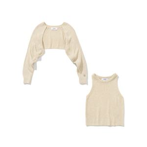 [니티드][SET](W)썸머 부클 볼레로 가디건+슬리브리스PBRK25SSU10