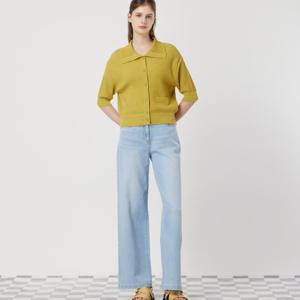 [씨씨콜렉트] 벨티드 와이드 데님 팬츠 1