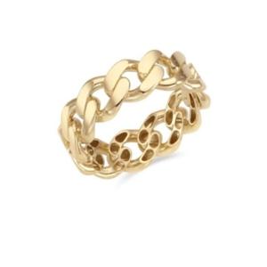 [로이드] 모던브리티쉬 볼륨체인 14K/18K 반지 LRS22026G