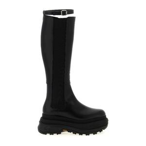 사카이 엘라스틱 밴드 사이드 집 클로저 플랫폼 부츠 SCW292 00