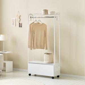 [착불배송 상세확인] C1305 선반 800서랍 바퀴형 행거 2colors