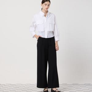 [씨씨콜렉트] 백밴딩 원턱 와이드 팬츠