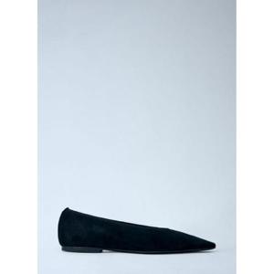 25 FW 토템 여성 미니멀리스트 스웨이드 발레리나 플랫  tot0261037blk