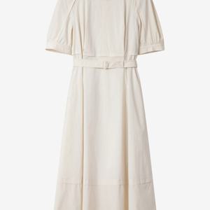 [씨씨콜렉트] 벨티드 볼륨 플레어 원피스