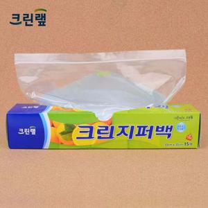 크린 냉장 냉동 다용도 지퍼백 30X35cm 15매 X2개