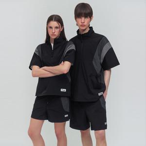 [휠라]경량스트레치 반팔 아노락 (FS2JKG2106X_BLK)