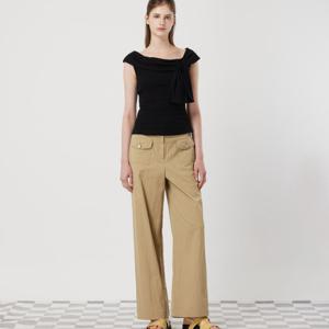 [씨씨콜렉트] 패치 포켓 세미와이드 팬츠