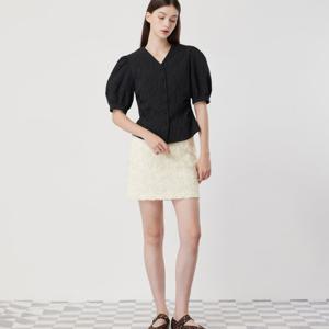 [씨씨콜렉트] 플라워 A라인 미니스커트