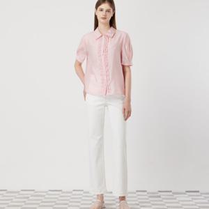 [씨씨콜렉트] 볼륨 하프 솔리브 블라우스