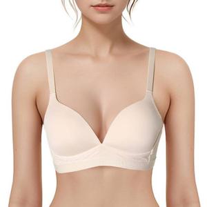 엘르이너웨어 여성 노와이어 밴드 브라EEWBR471SK