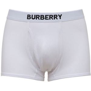 25 FW 버버리 로고 자카드 엘라스틱 밴딩 트루로 코튼 저지 복서 브리프 화이트 8011062