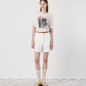 [씨씨콜렉트] 벨티드 하이웨스트 턱 쇼츠