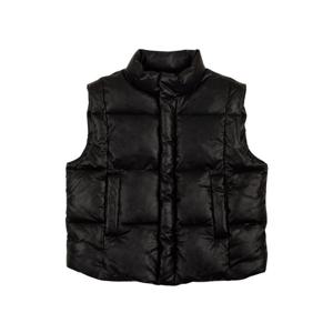 [빈]블랙 인조가죽 패딩 베스트블랙 인조가죽 패딩 베스트BX51VT01BK