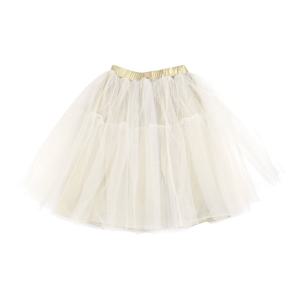 [빈]옐로우 골드 튤 스커트 BX64SK01YE