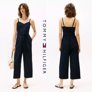 타미힐피거 TOMMY HILFIGER XW05207-DW5 여자 리넨 혼방 민소매 점프수트