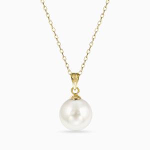 [에버링] 18K 금 그레이스펄10p 진주 목걸이_NPEE8002