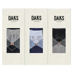 [닥스(양말)]DB25817신사 면중목 투톤 다이아 3족세트