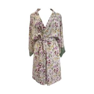 [보디가드]그린 플라워 나염 슬립 이지웨어 가운 BGWNA302