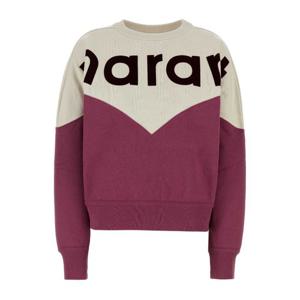 이자벨마랑에뜨왈 투톤 코튼 블렌드 휴스턴 맨투맨 SW0006FAA1M