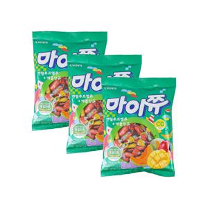 크라운 마이쮸 캔털루프멜론 애플망고 284g x 3개