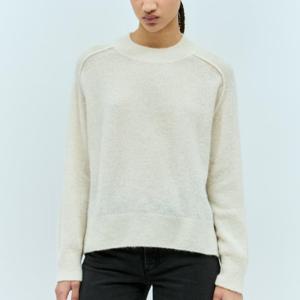 26 SS 아페쎄 Naomi 나오미 울 블랜드 크루넥 니트 스웨터 아이보리 WPABE F23283 AAC