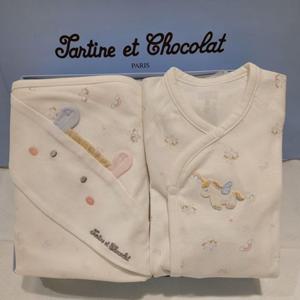 쇼콜라 홀스저고리속싸개2종세트 (TNPRAG011C)가을겨울공용출산선물