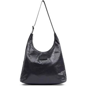 25 FW MM6 메종 마르지엘라 넘버 패치 크런치 나일론 숄더백 블랙 SB5ZH0017 P6993 T801