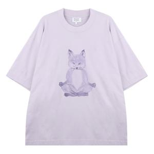 라프리마 메종키츠네 요가 폭스 박시 티셔츠 OW00123-KJ0008-0173