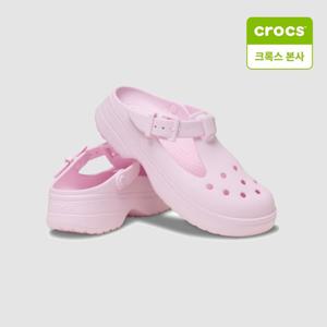 [크록스]여성화 클래식 메리제인 클로그 핑크 밀크 210581-6ZW
