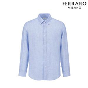 [페라로밀라노] 솔리드 린넨 셔츠 스카이블루 AM0EWS20142