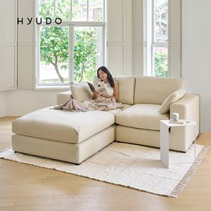 휴도 구름의 동백 2080 모듈형 3인 가죽 소파+스툴 (쿠션증정)