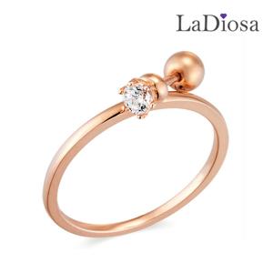 라디오사 14K 피어싱 겸용 여성반지 G14D-8458RM