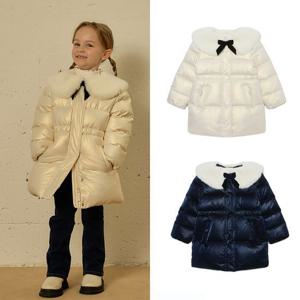 [래핑차일드]글로시 리본 다운 패딩 (84C29-115-71)