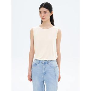 (325642LY20) [에잇세컨즈] 모달 샌드워싱 슬리브리스  아이보리